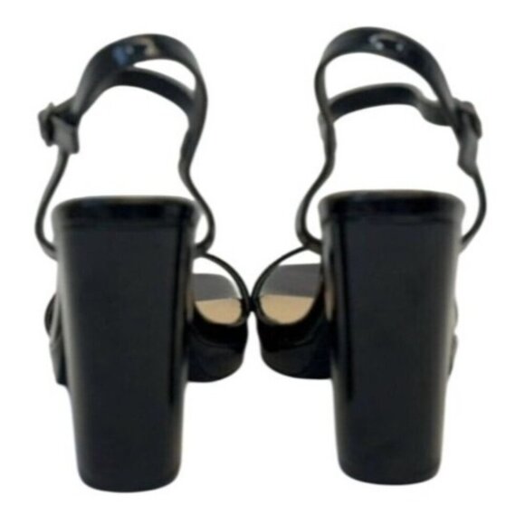 KAYLEEN / Nahlah-7 / Black Patent / Leather/  High Block Heel / Sandals - Picture 5 of 8